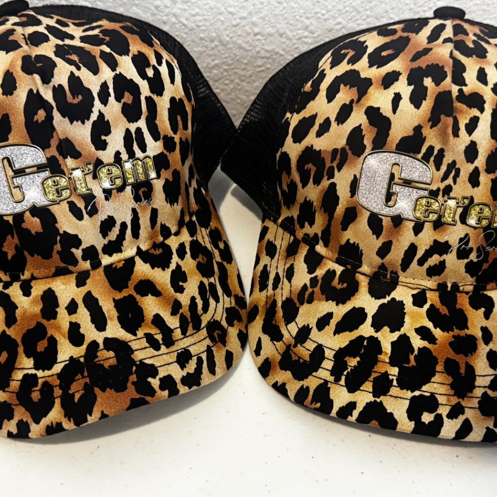 New Pony Tail Back, Leopard Print, Get'em Pro Series Hat